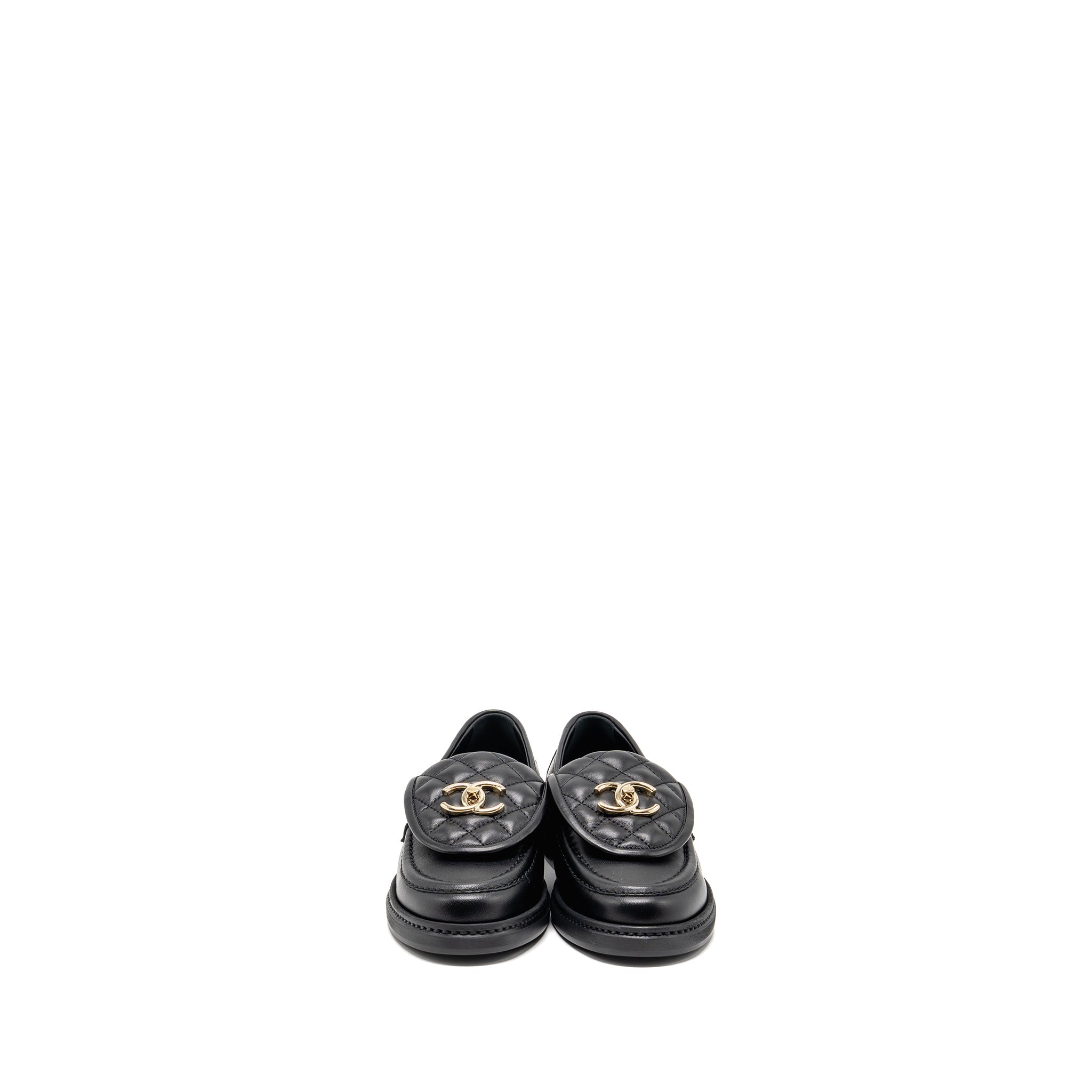 chanel-size-36-turnlock-loafer-lambskin-black-lghw
