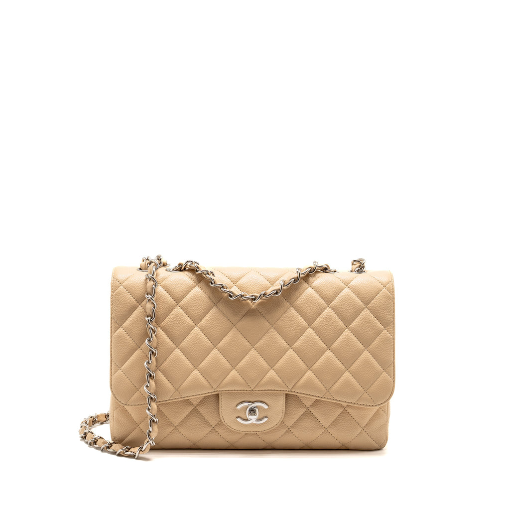 chanel-jumbo-classic-single-flap-bag-caviar-beige-shw