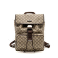 gucci-single-buckle-backpack-gg-supreme-canvas-brown-shw