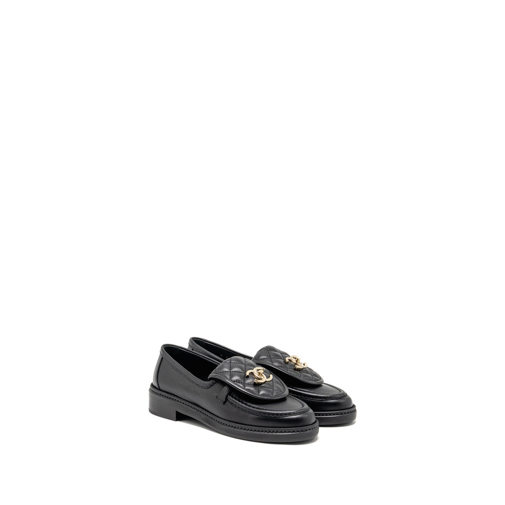 chanel-size-36-turnlock-loafer-lambskin-black-lghw