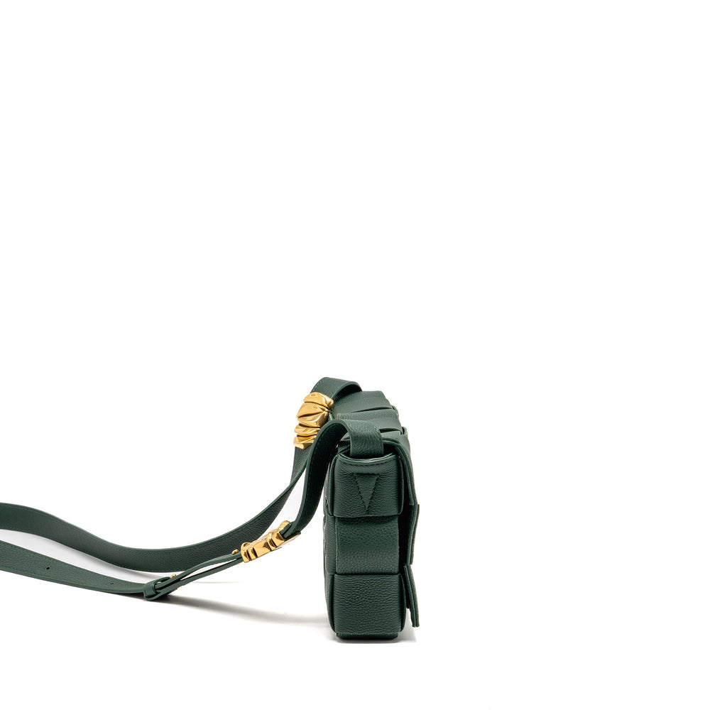bottega-veneta-small-cassette-bag-charm-strap-limited-edition-calfskin-green-ghw