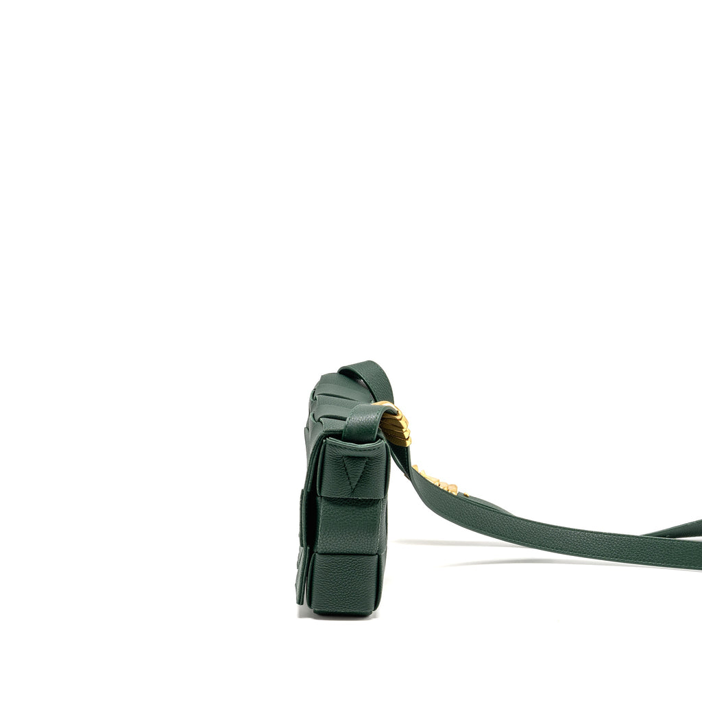 bottega-veneta-small-cassette-bag-charm-strap-limited-edition-calfskin-green-ghw
