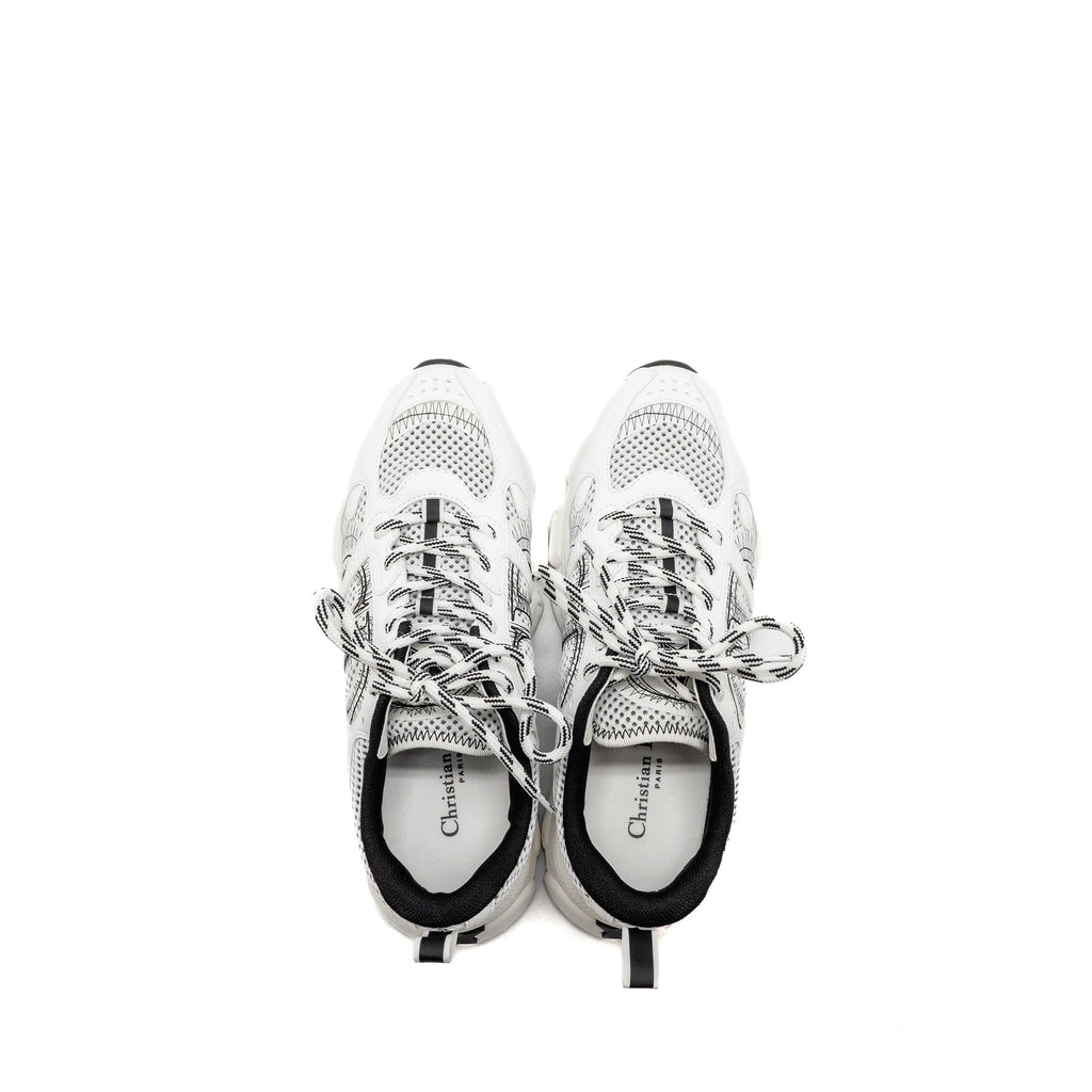 dior-size-38-chrono-sneaker-mesh-leather-white-black