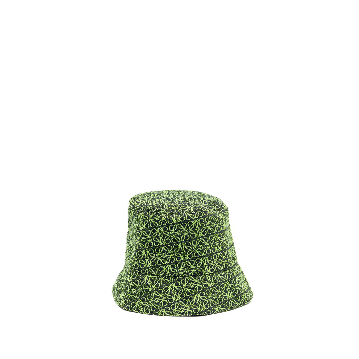 loewe-size-60-anagram-jacquard-bucket-hat-cotton-green