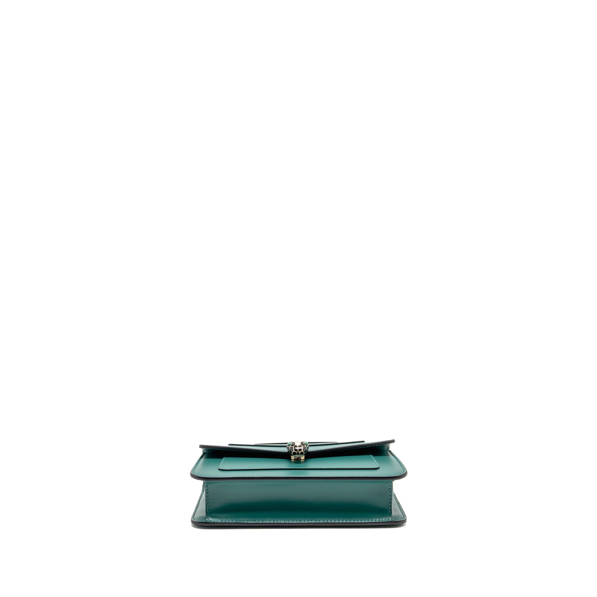 bvlgari-serpenti-forever-wallet-on-chain-calfskin-green-lghw-copy