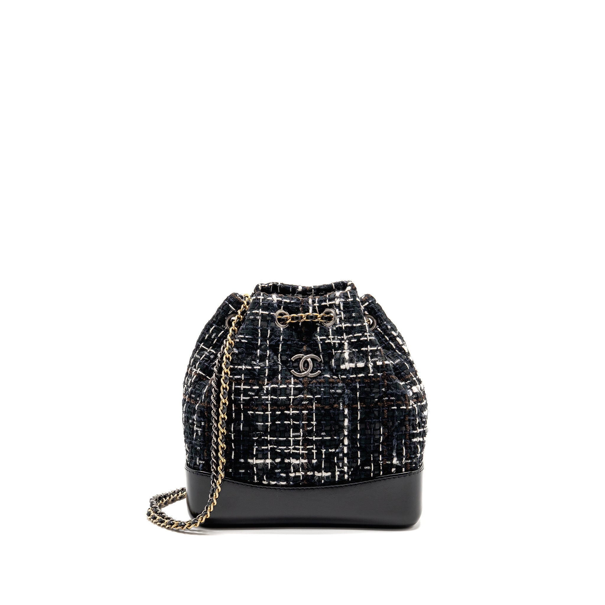 chanel-small-gabrielle-tweed-backpack-black-white-brown-multicolour-hardware