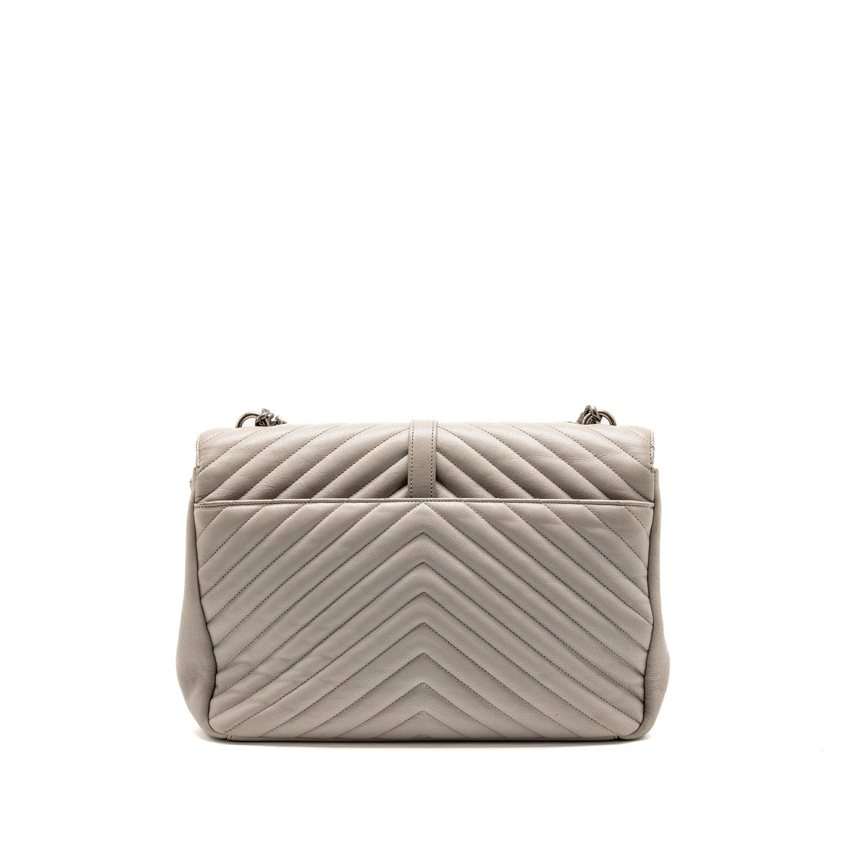 saint-laurent-ysl-large-college-bag-chevron-sheepskin-light-grey-shw