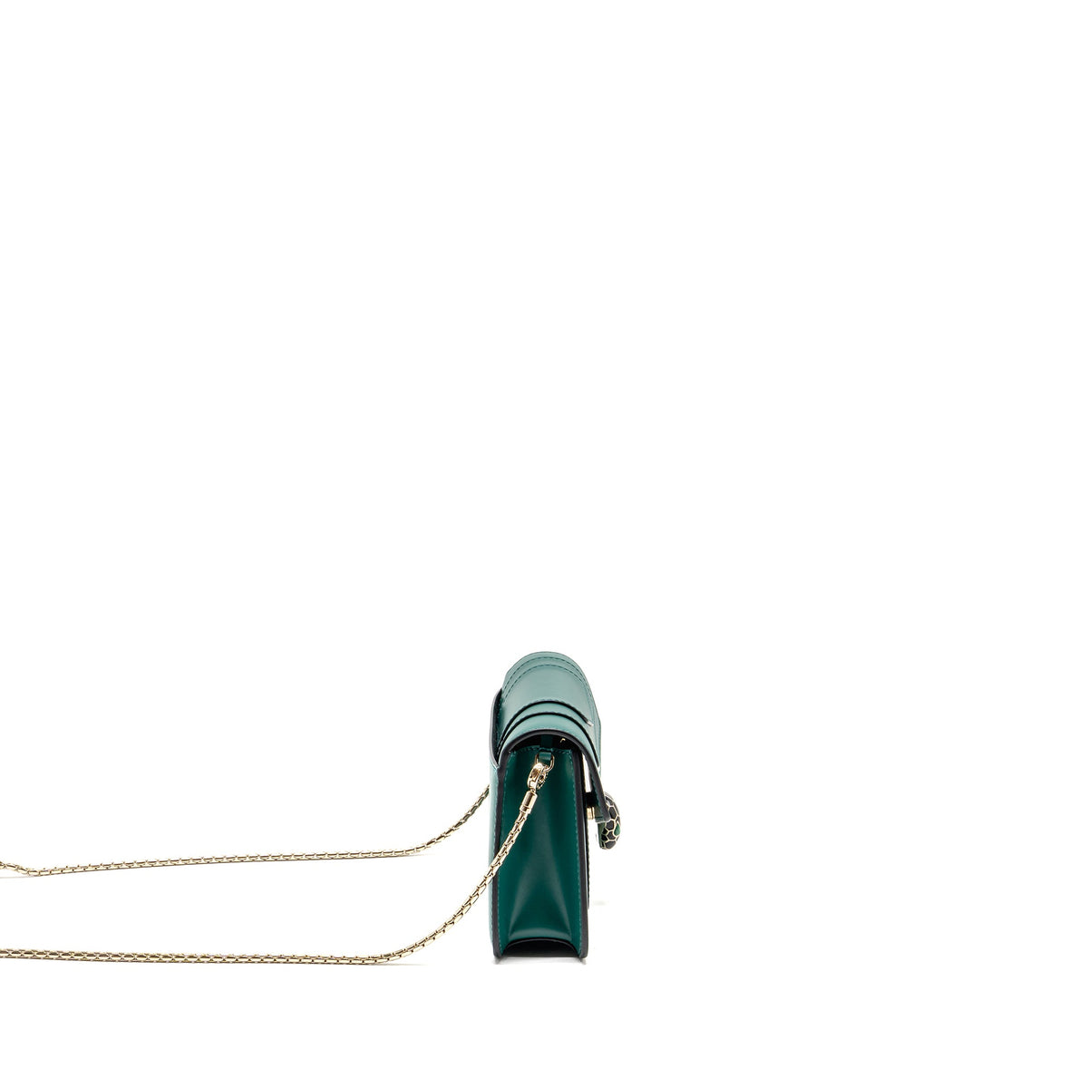 bvlgari-serpenti-forever-wallet-on-chain-calfskin-green-lghw-copy