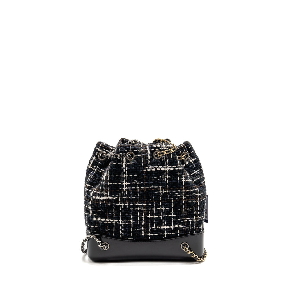 chanel-small-gabrielle-tweed-backpack-black-white-brown-multicolour-hardware