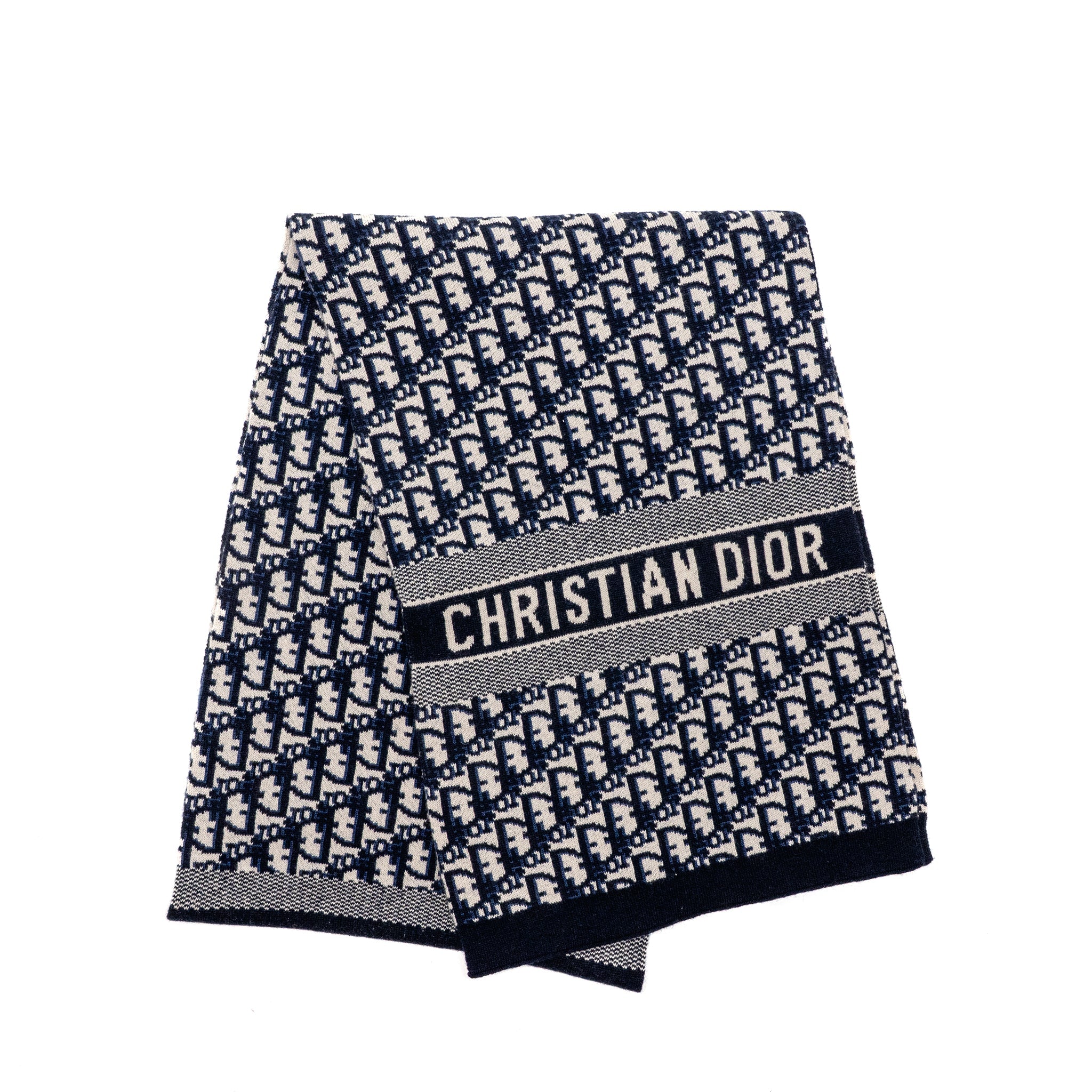 dior-oblique-scarf-wool-cashmere-navy-ecru-copy-1