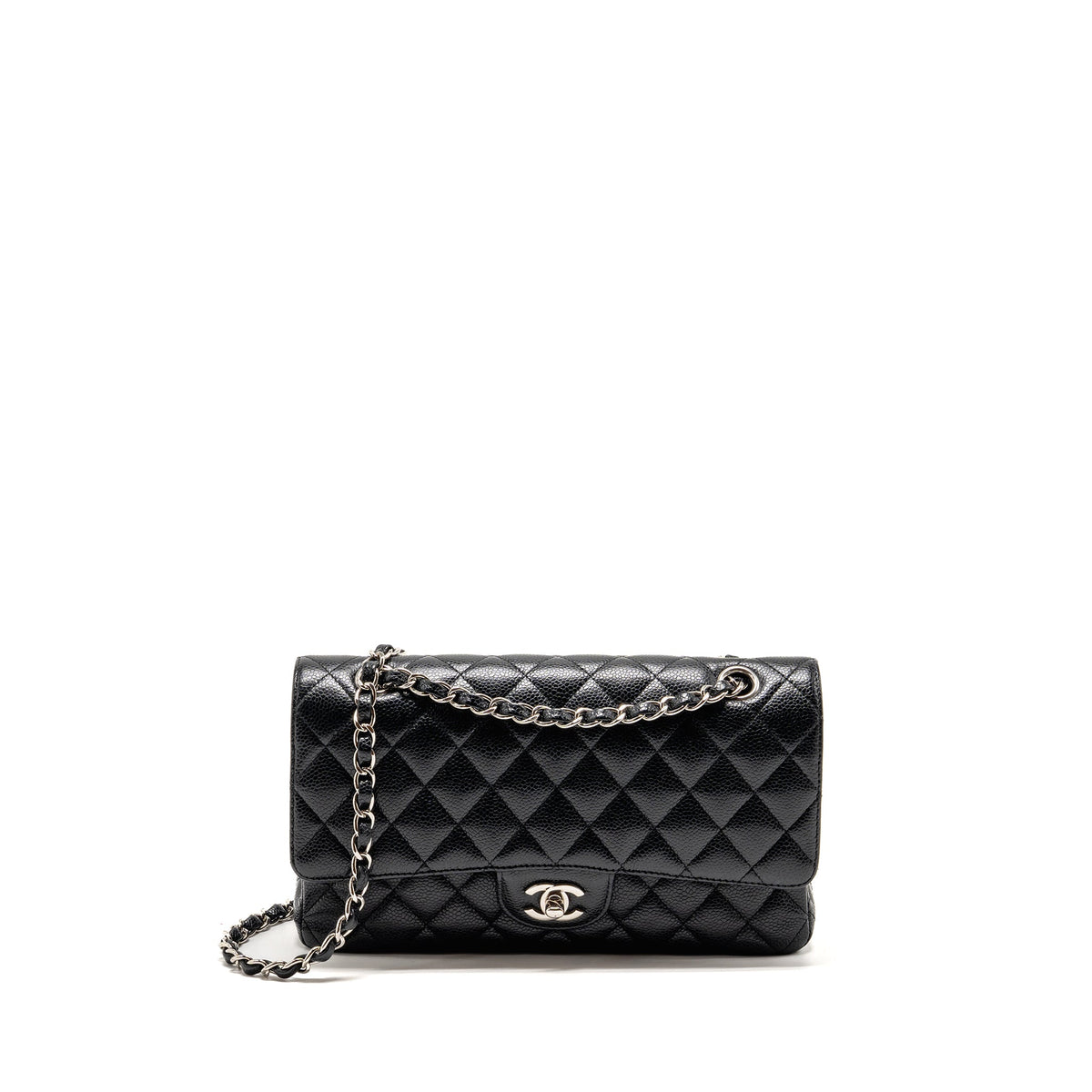 chanel-medium-classic-double-flap-bag-caviar-black-shw-copy-2