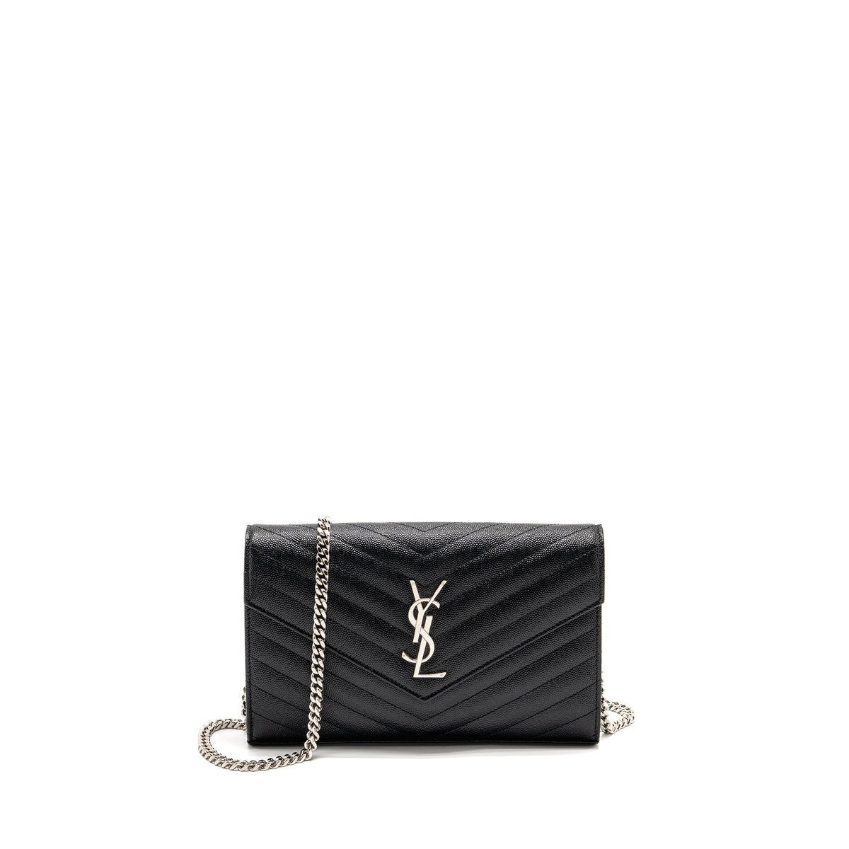saint-laurent-ysl-envelope-chain-wallet-calfskin-black-shw-copy