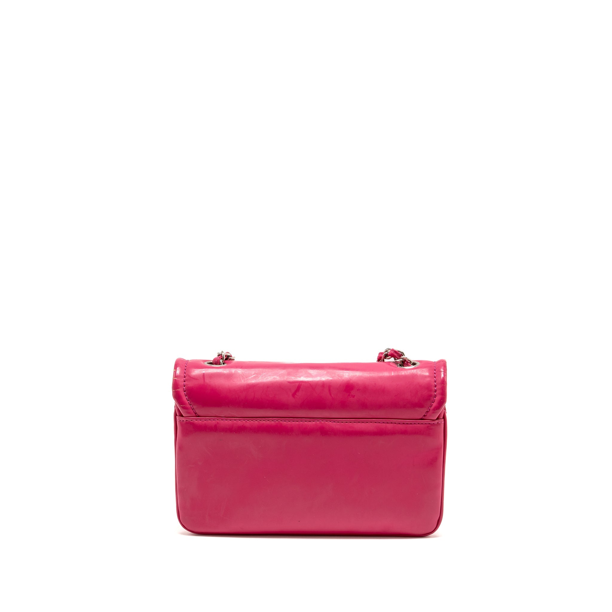 chanel-small-vinyl-flap-bag-with-chain-leather-hot-pink-shw