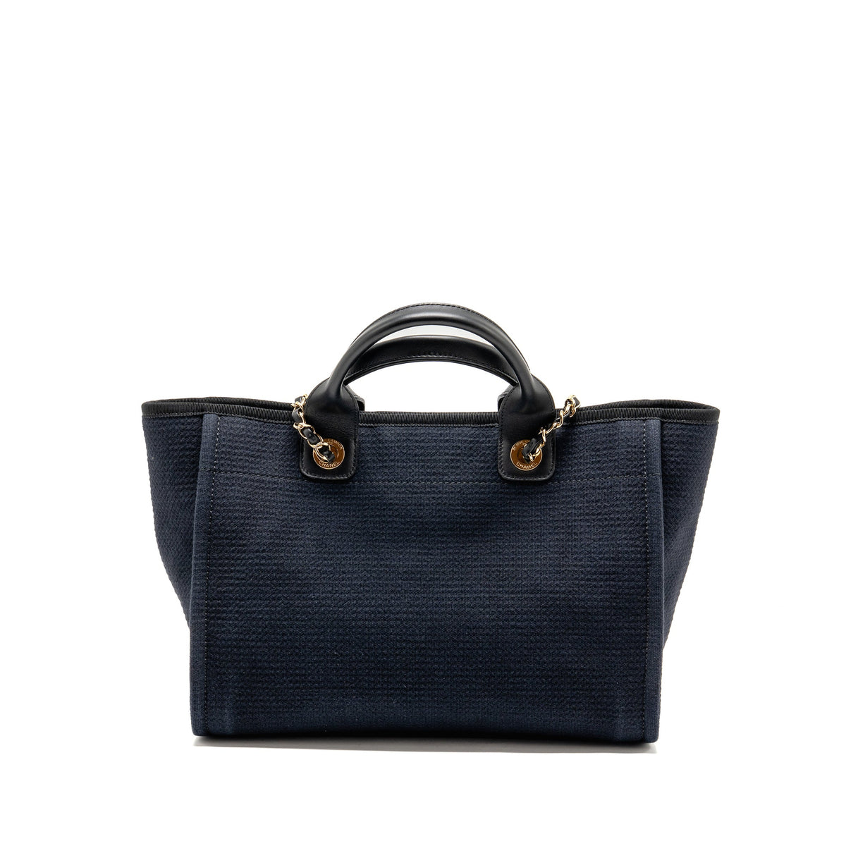 chanel-deauville-tote-bag-canvas-calfskin-black-lghw-microchip