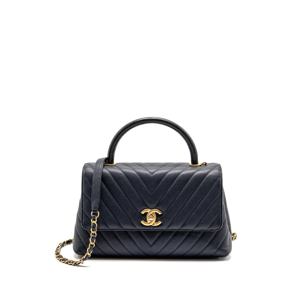 chanel-medium-chevron-coco-handle-bag-caviar-with-lizard-handle-navy-ghw