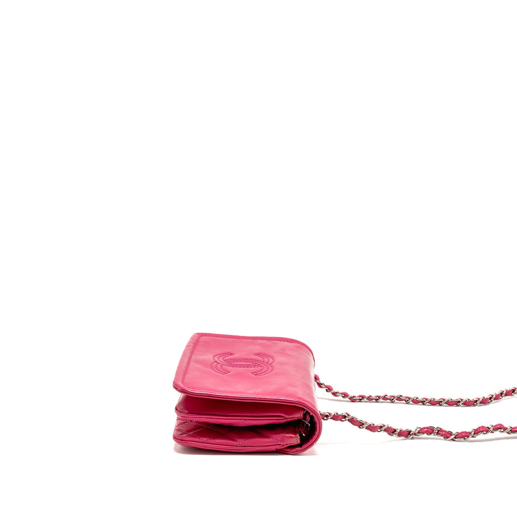 chanel-small-vinyl-flap-bag-with-chain-leather-hot-pink-shw