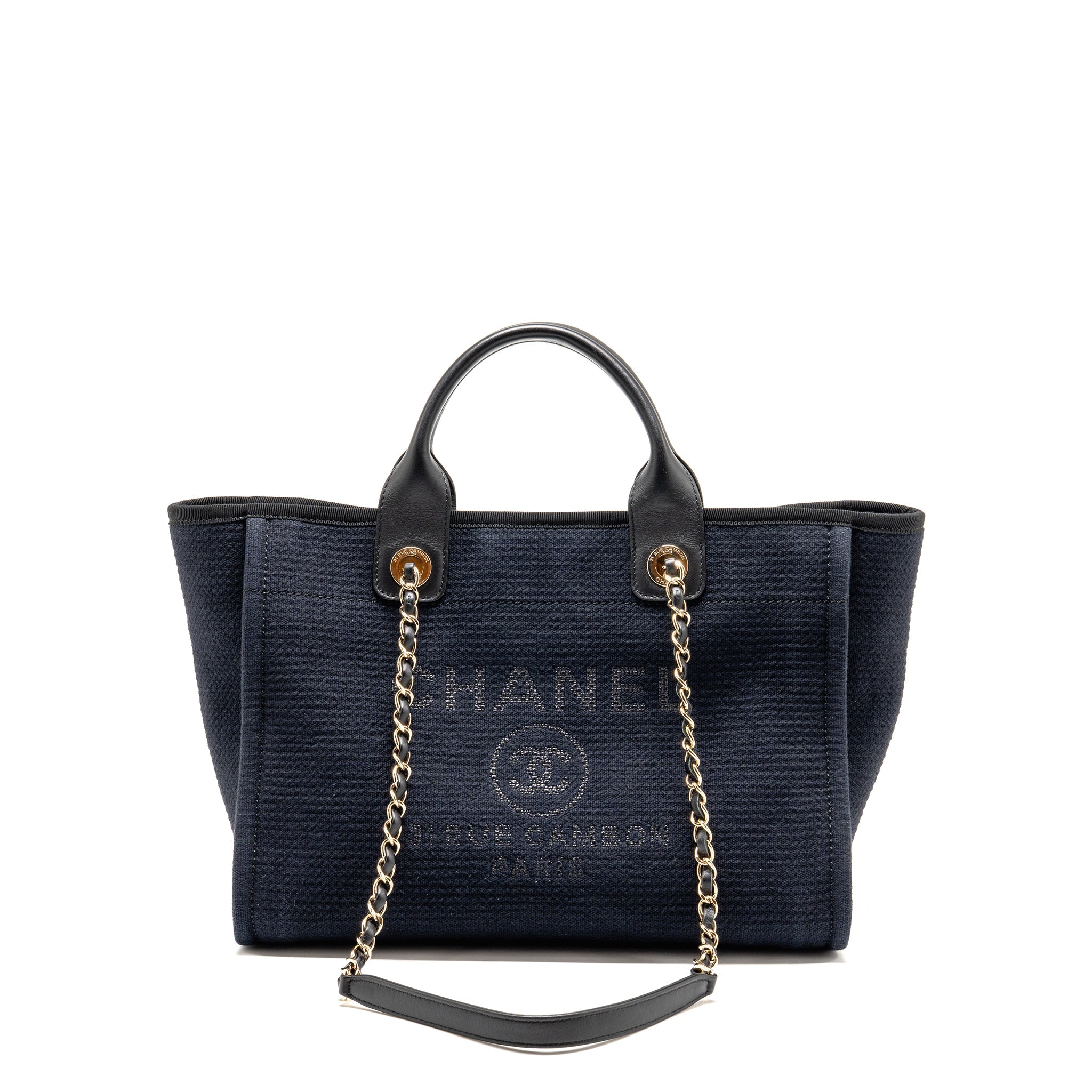 chanel-deauville-tote-bag-canvas-calfskin-black-lghw-microchip