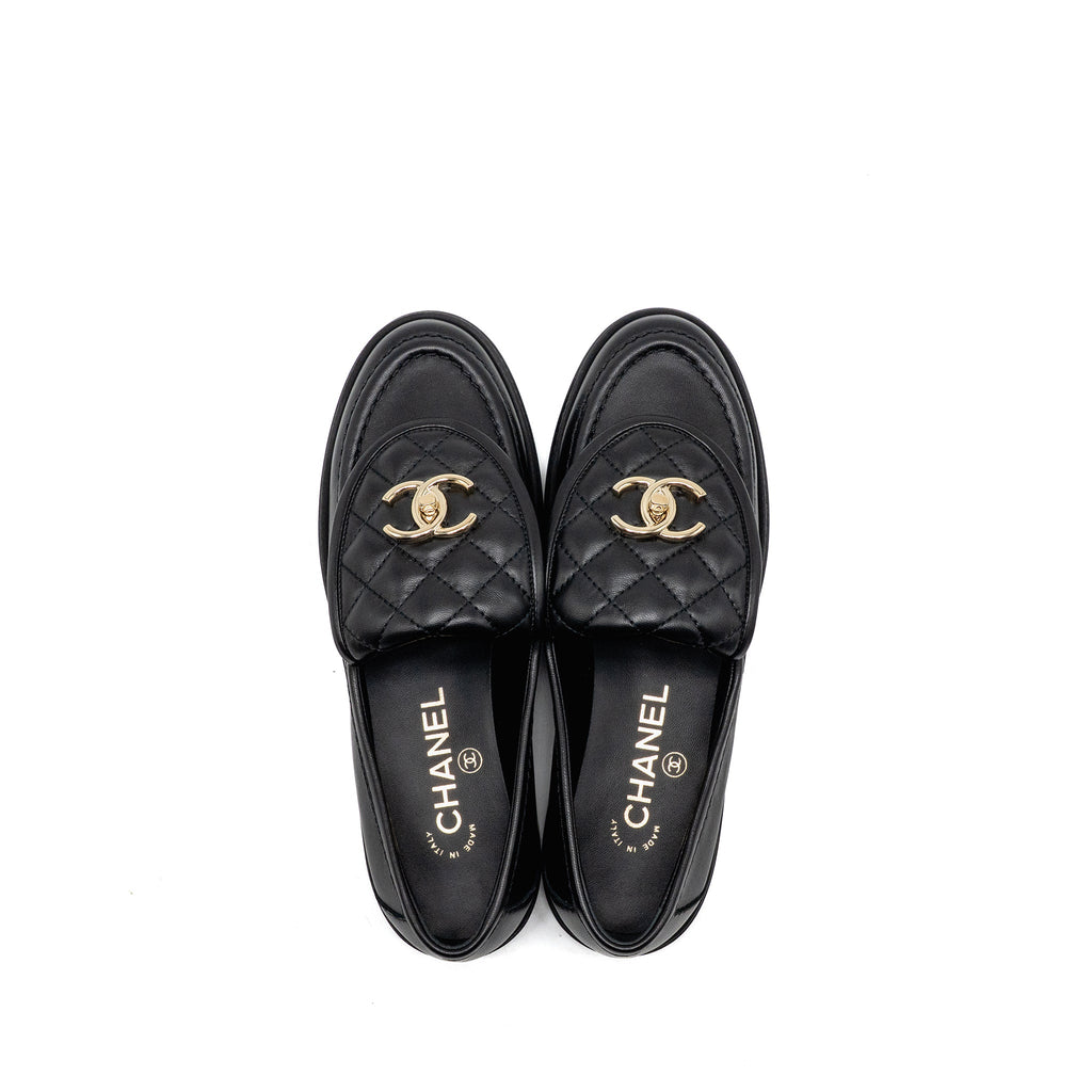 chanel-size-36-turnlock-loafer-lambskin-black-lghw