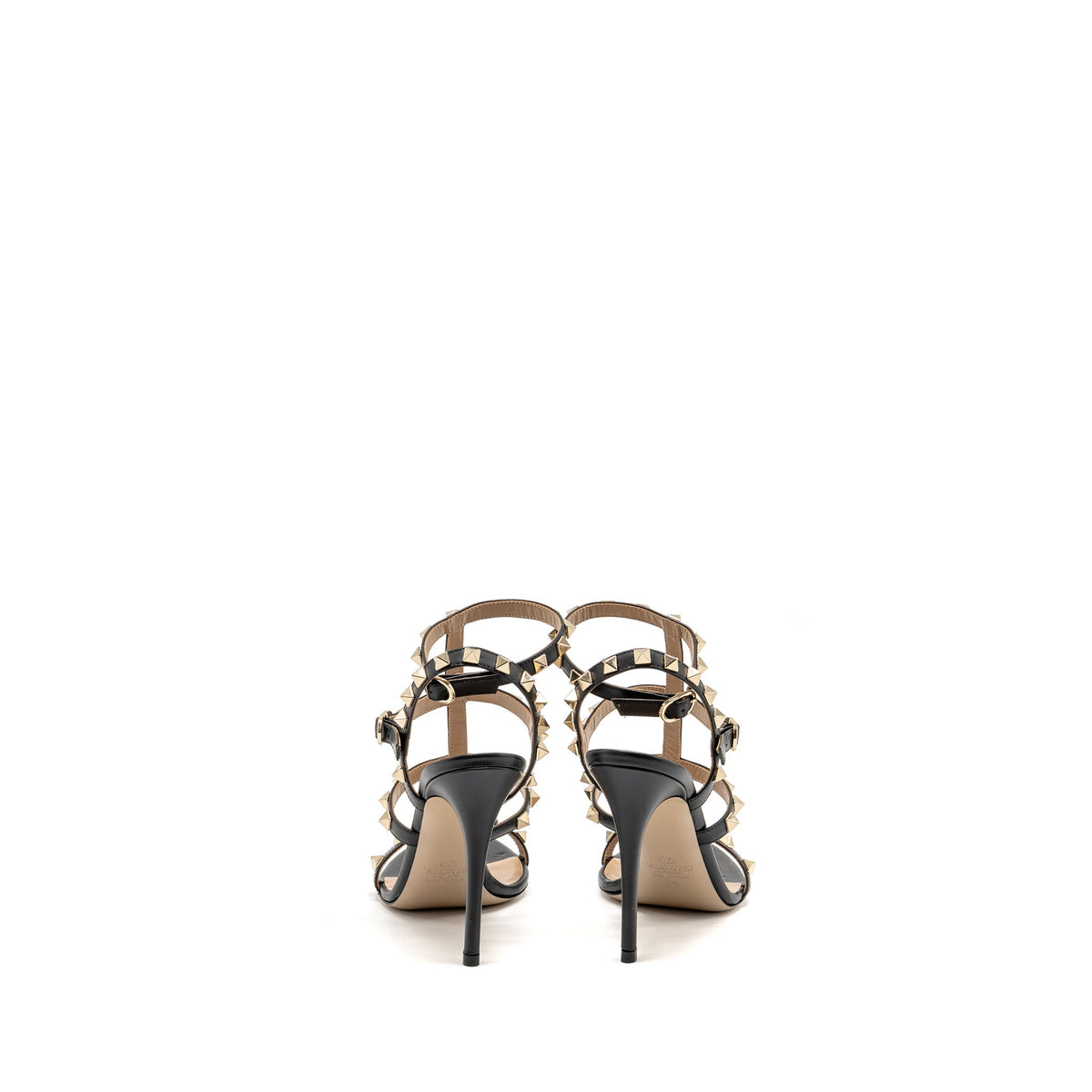 valentino-size-36-rockstud-sandal-10cm-heel-calfskin-black-lghw