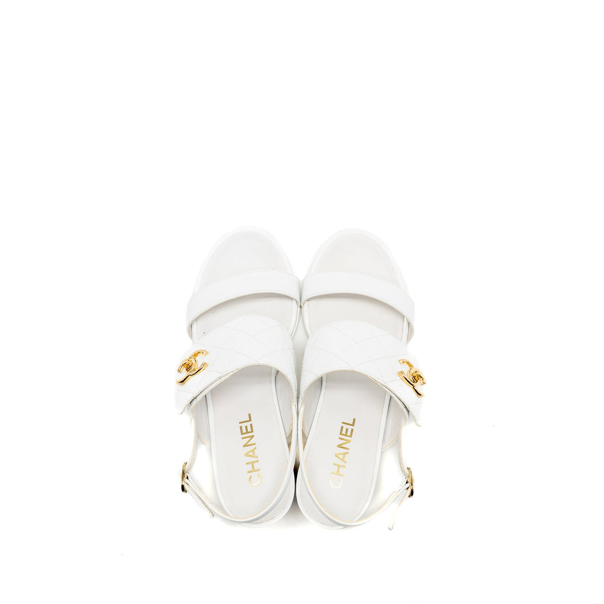 chanel-size-37-23p-cc-logo-sandals-patent-goatskin-white-ghw