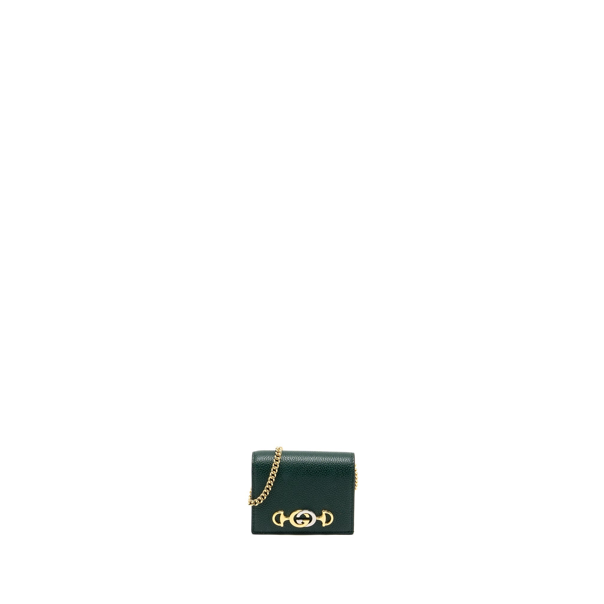 gucci-zumi-mini-wallet-with-chain-calfskin-dark-green-ghw