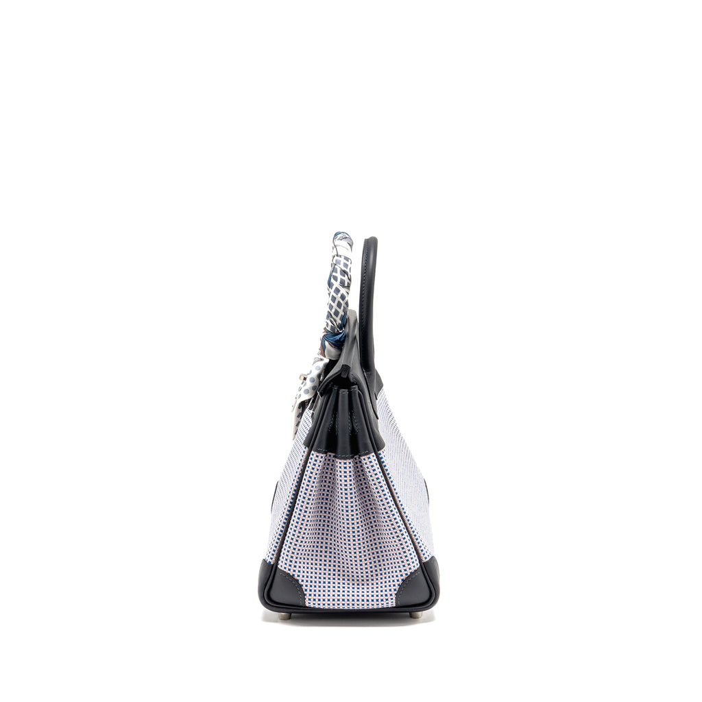 hermes-birkin-25-toile-quadrille-swift-ecru-mauve-bleu-bill-caban-shw-stamp-b