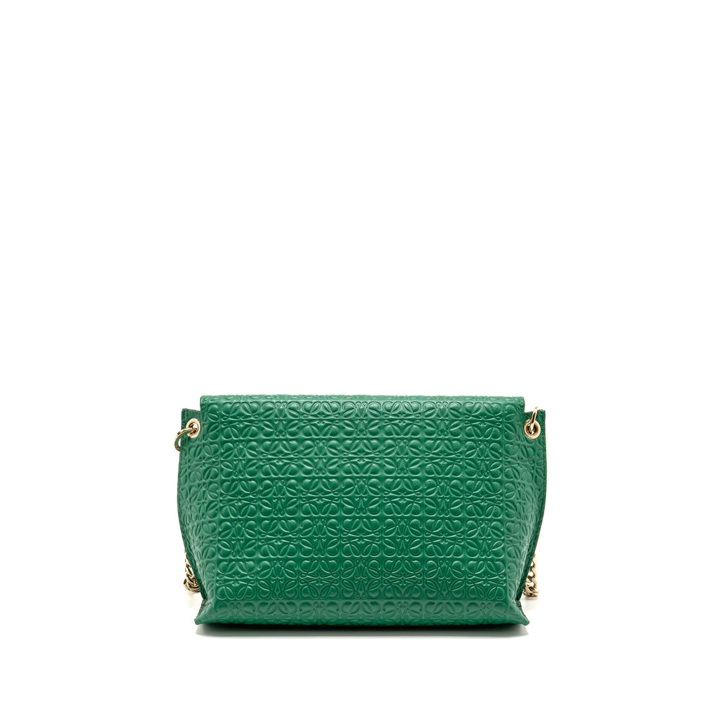 loewe-avenue-anagram-crossbody-bag-embossed-calfskin-green-ghw