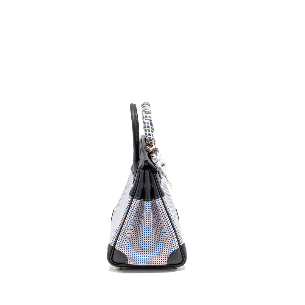 hermes-birkin-25-toile-quadrille-swift-ecru-mauve-bleu-bill-caban-shw-stamp-b