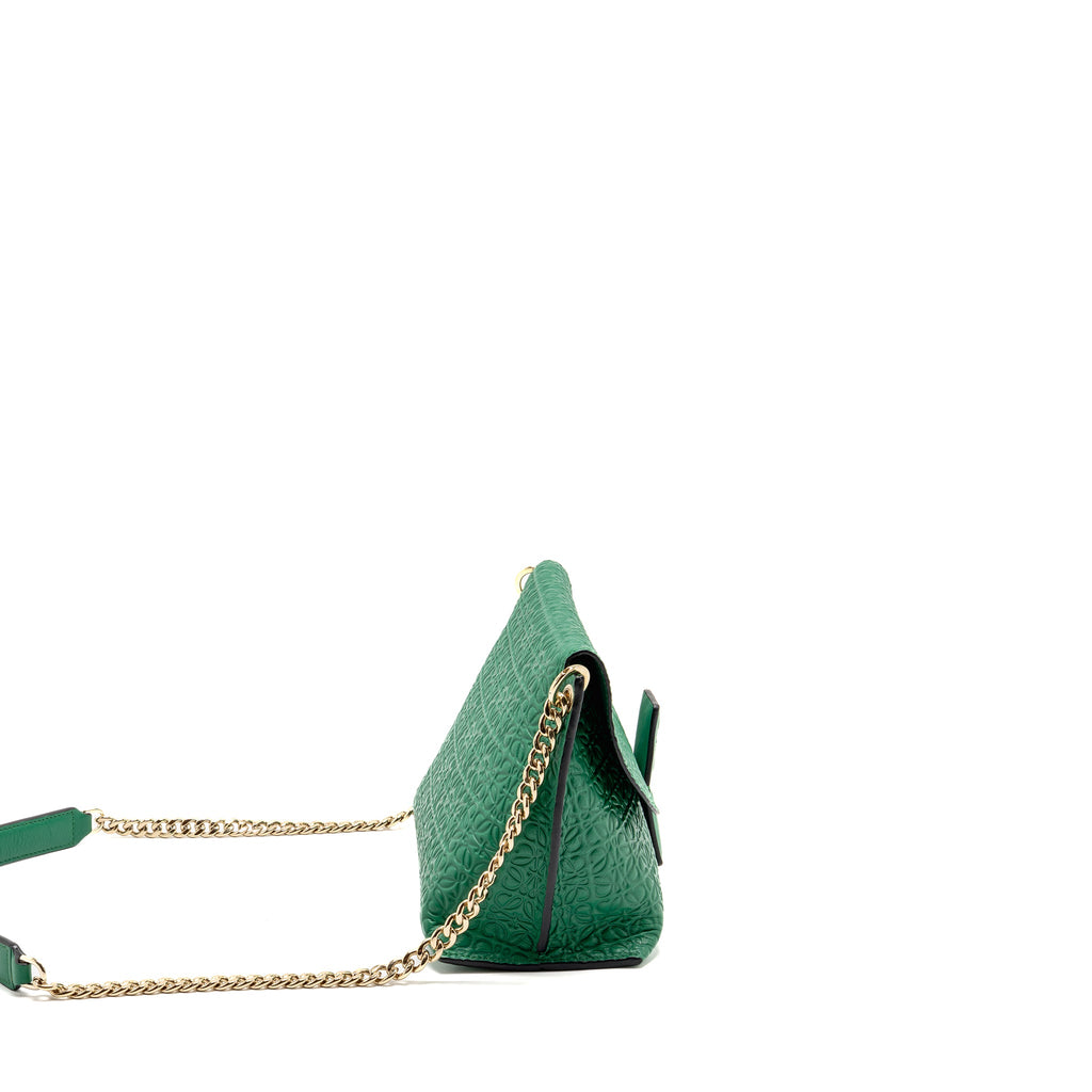 loewe-avenue-anagram-crossbody-bag-embossed-calfskin-green-ghw