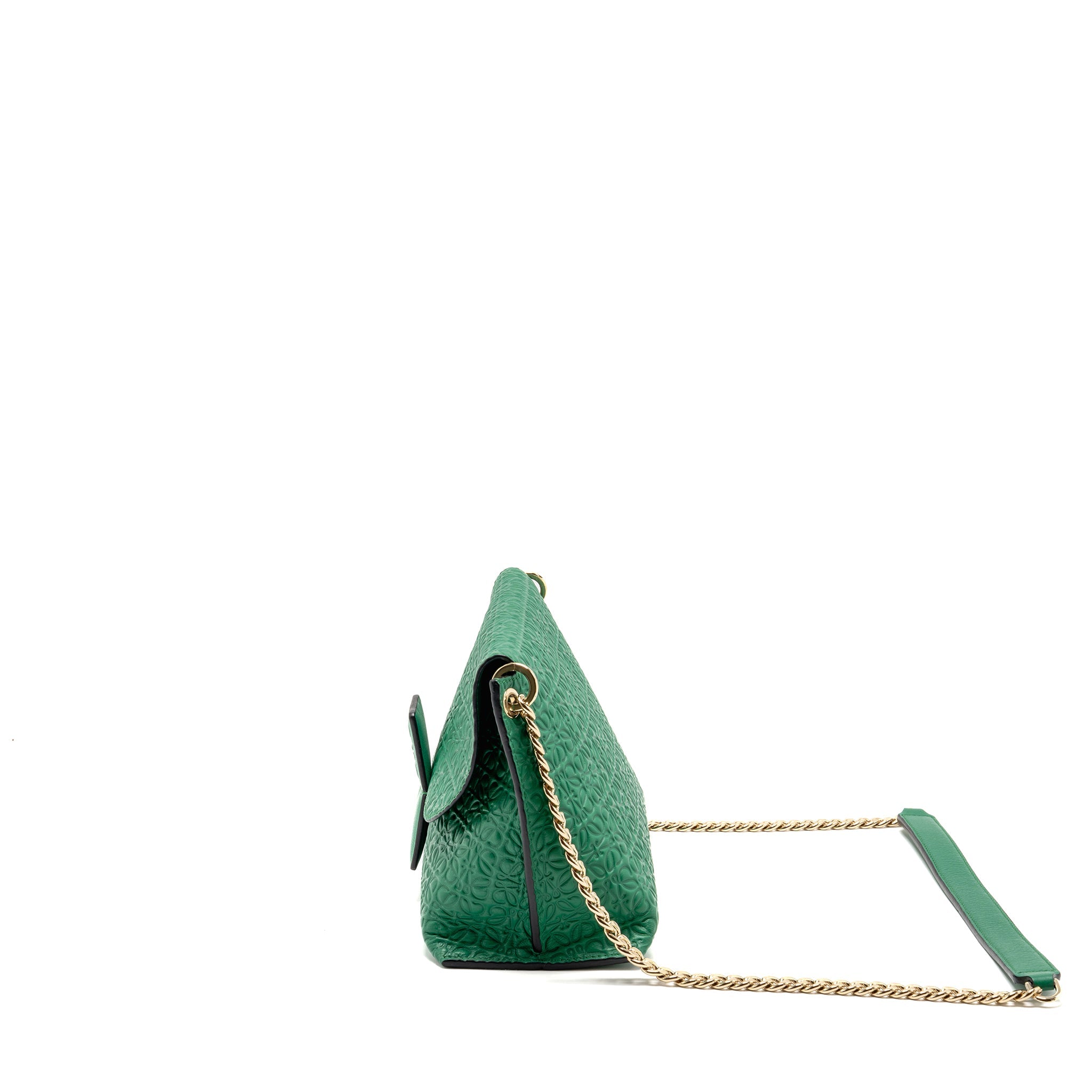 loewe-avenue-anagram-crossbody-bag-embossed-calfskin-green-ghw