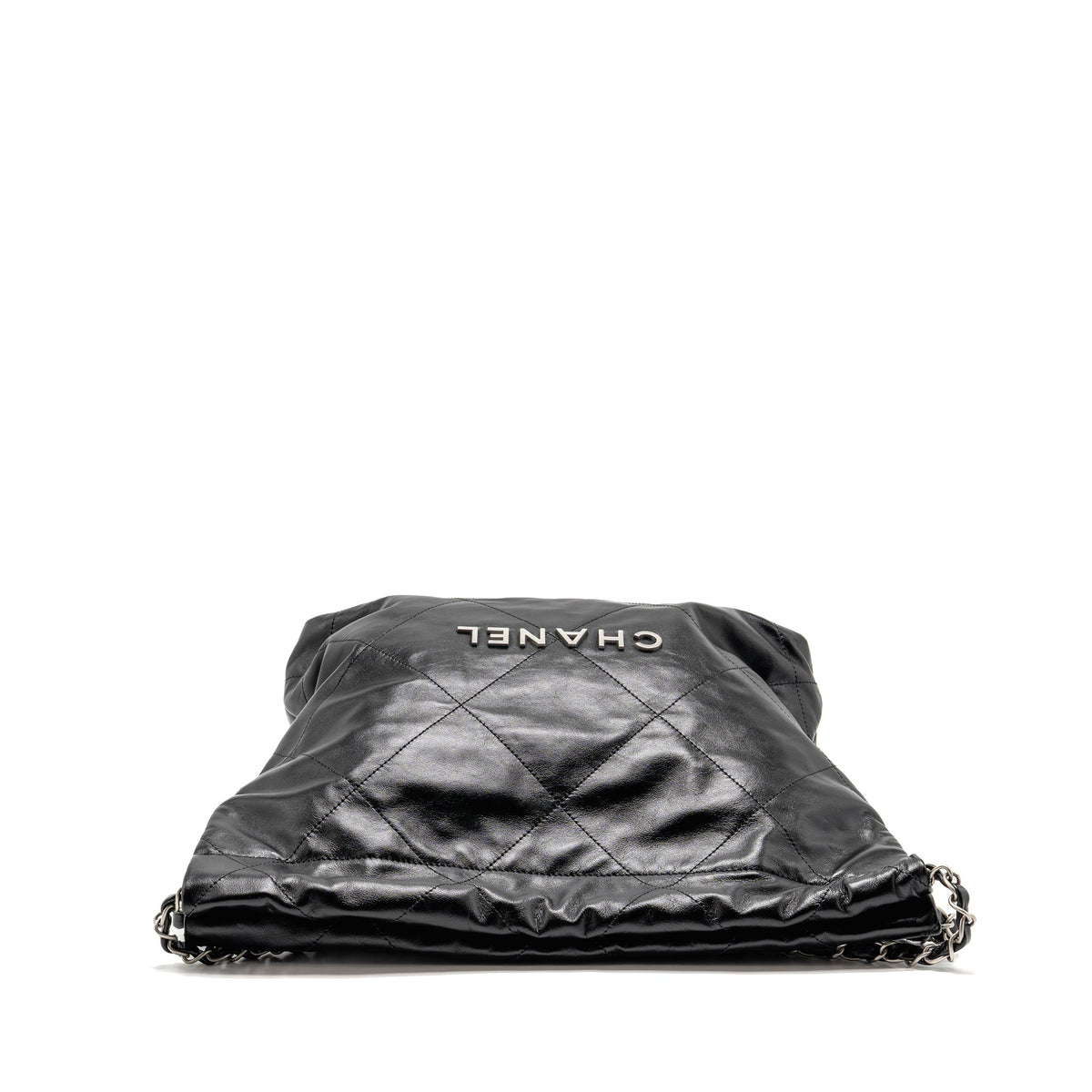 chanel-small-22-bag-shiny-calfskin-black-shw-microchip-copy