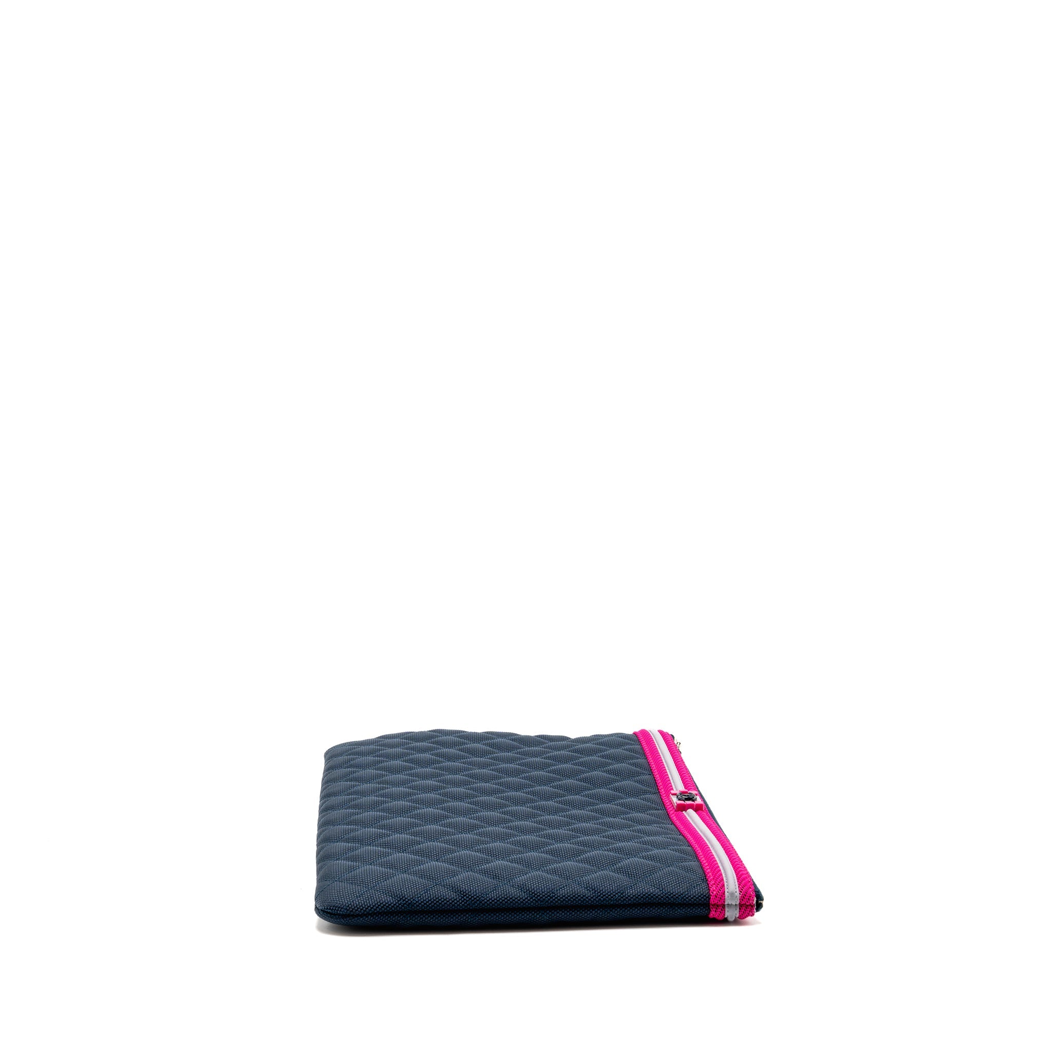 chanel-medium-quilted-fluo-boy-o-case-clutch-bag-nylon-navy-pink-shw