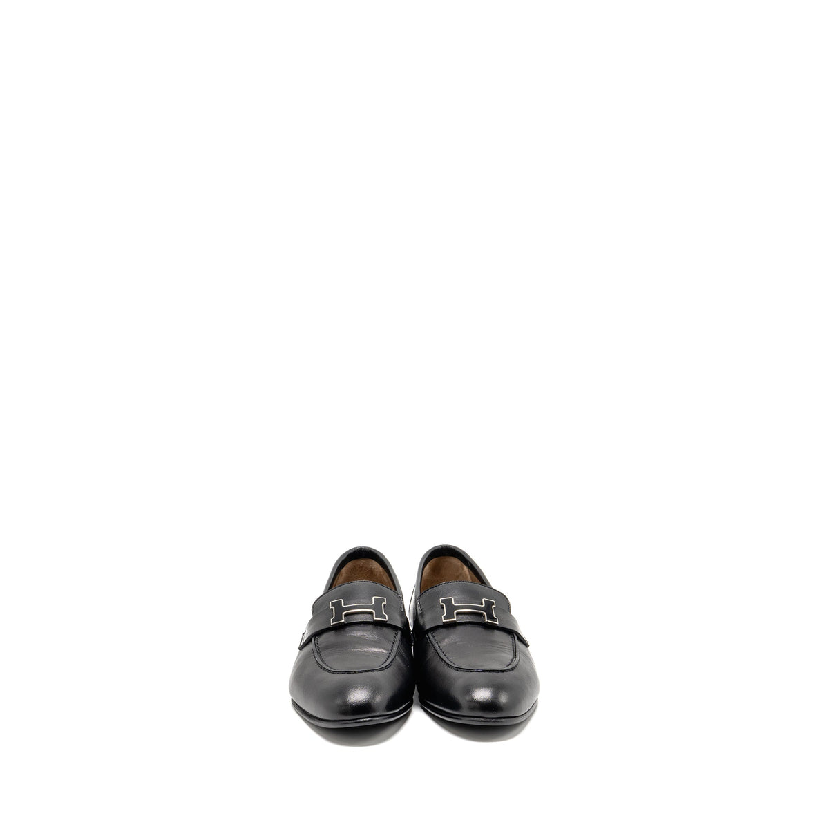 hermes-size-38-paris-loafer-leather-black-with-enamel-hardware