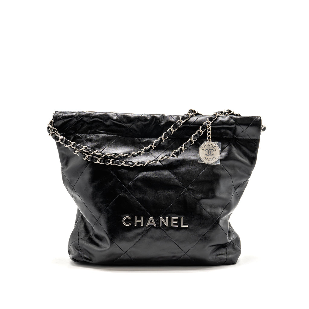 chanel-small-22-bag-shiny-calfskin-black-shw-microchip-copy