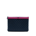 chanel-medium-quilted-fluo-boy-o-case-clutch-bag-nylon-navy-pink-shw