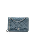 chanel-classic-maxi-double-flap-bag-lambskin-blue-shw