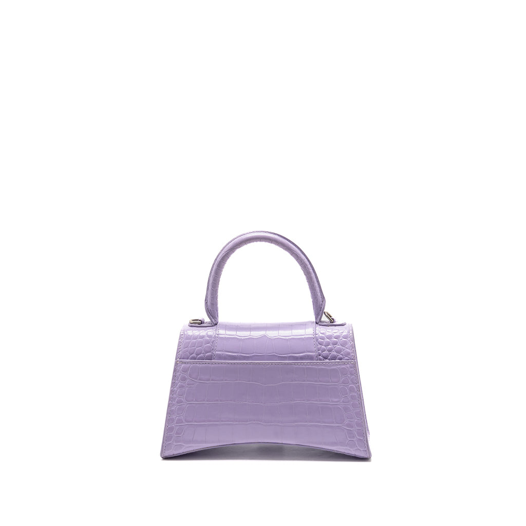 balenciaga-small-hourglass-bag-croc-embossed-calfskin-lilac-shw