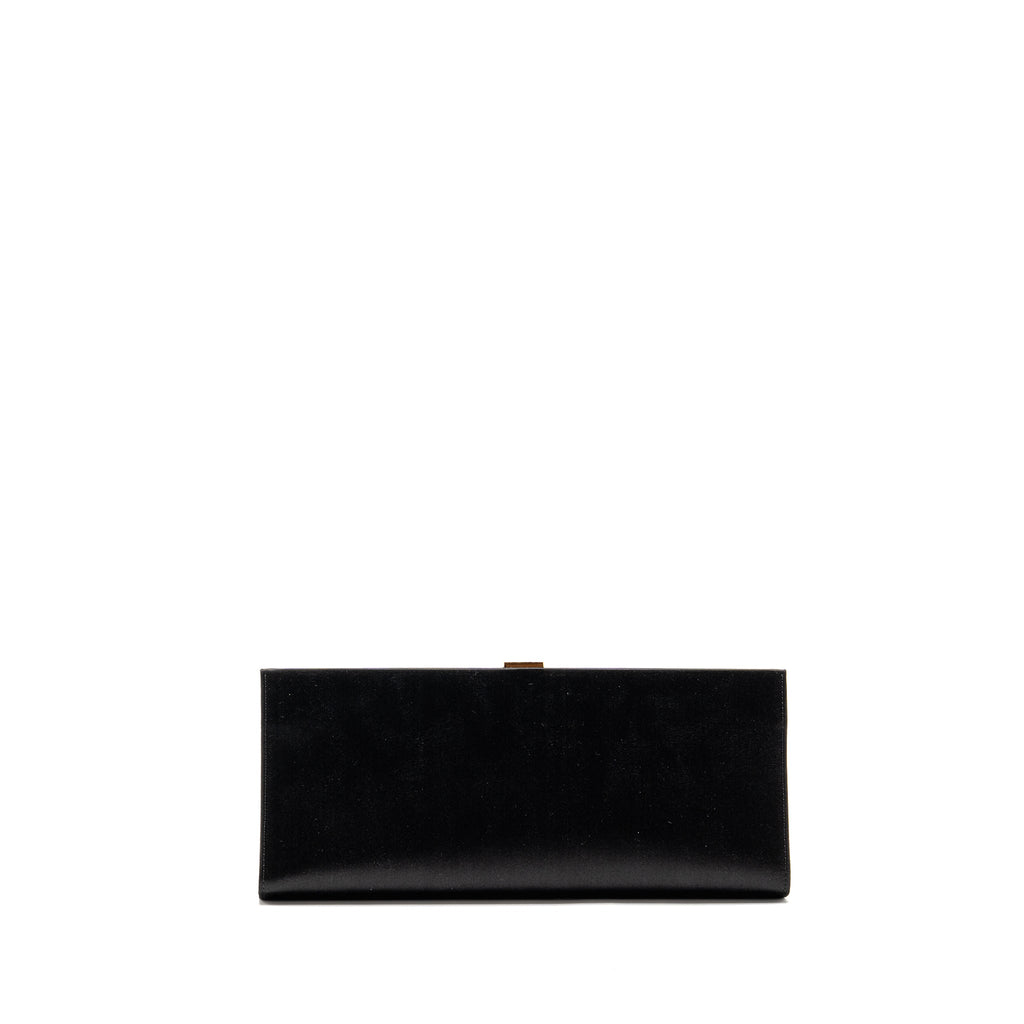 roger-vivier-strass-buckled-clutch-purse-with-chain-satin-black-lghw