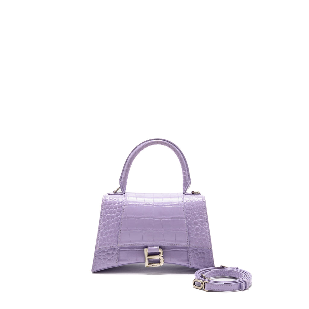 balenciaga-small-hourglass-bag-croc-embossed-calfskin-lilac-shw