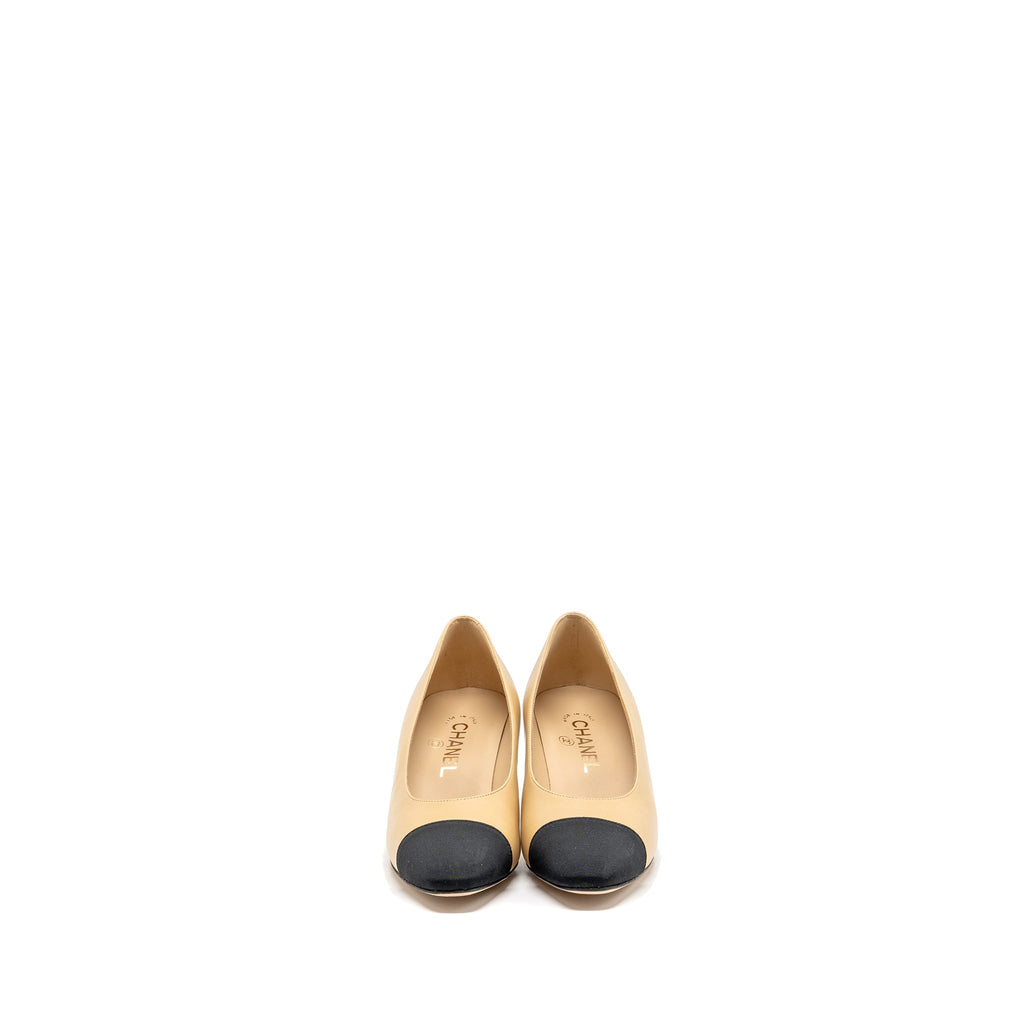 chanel-size-36-pump-lambskin-beige-black-copy-1