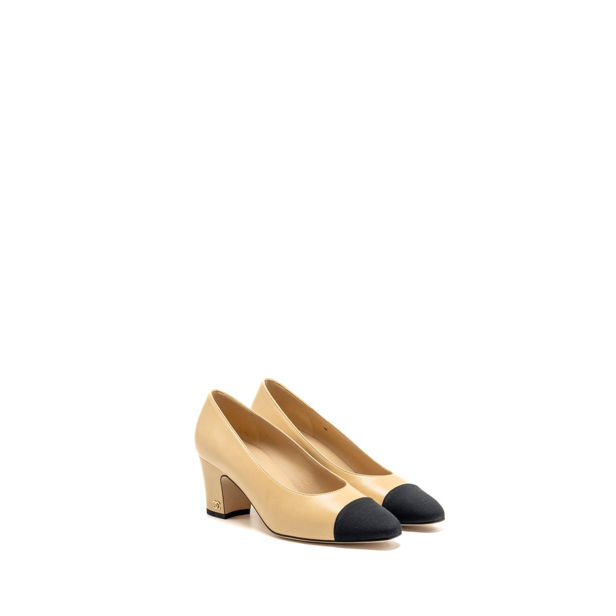 chanel-size-36-pump-lambskin-beige-black-copy-1