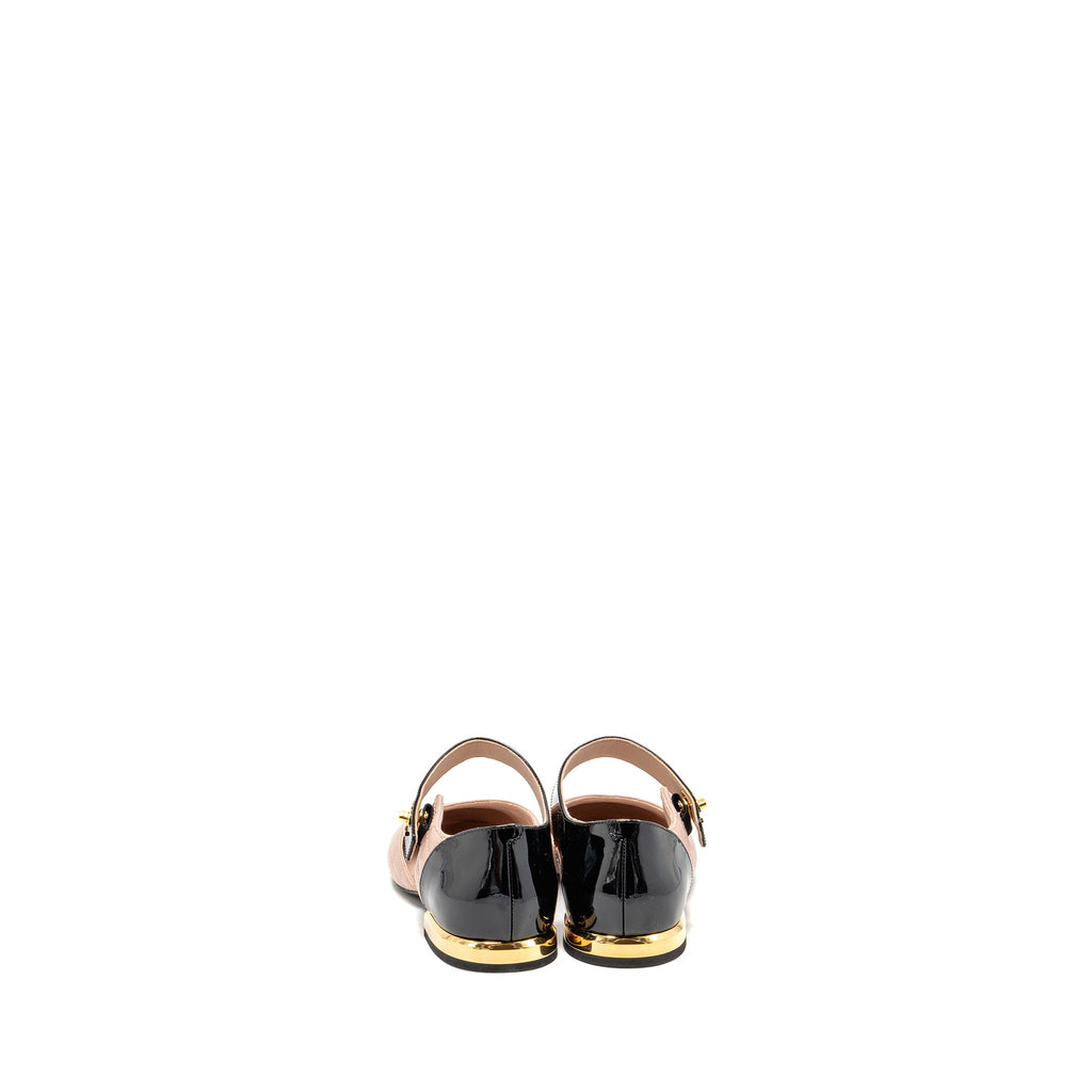 chanel-size-37-5-mary-janes-ballet-flats-leather-patent-black-light-pink-ghw