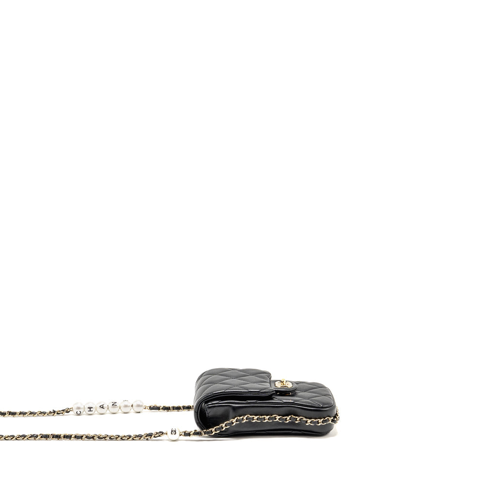 chanel-letter-pearl-chain-mini-flap-clutch-lambskin-black-lghw