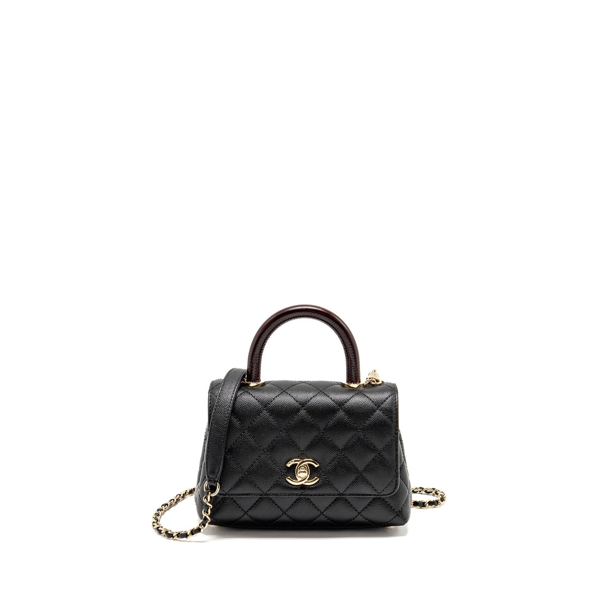 chanel-mini-coco-handle-caviar-black-burgundy-handle-lghw-microchip