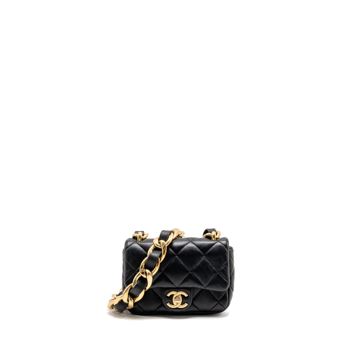 chanel-22s-giant-chain-mini-flap-bag-lambskin-black-brushed-ghw-microchip-copy