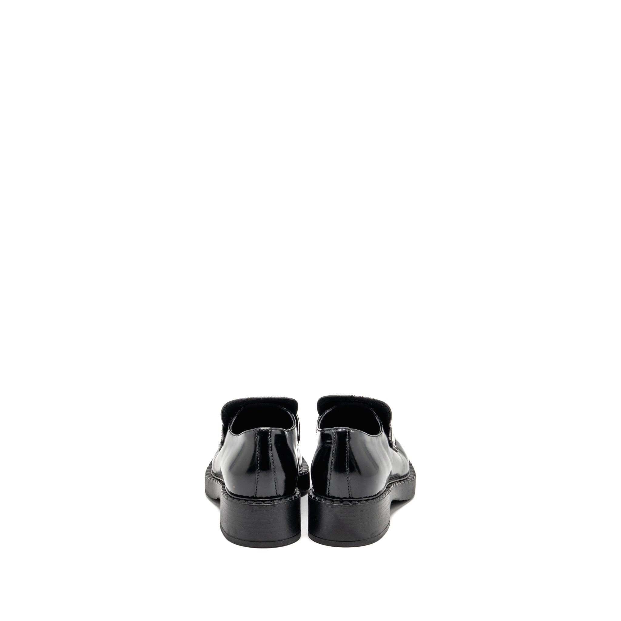 prada-size-38-loafers-patent-black-shw