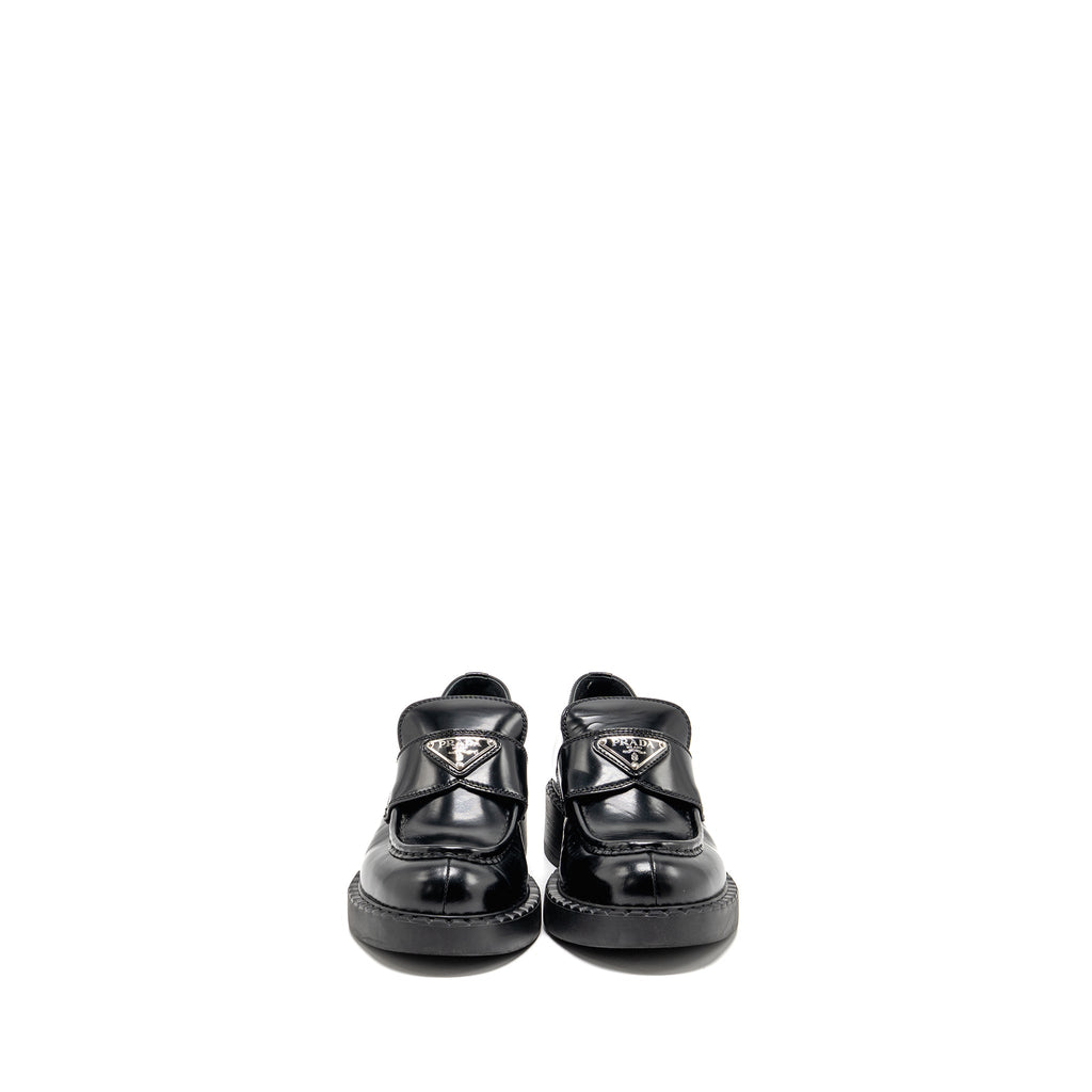 prada-size-38-loafers-patent-black-shw