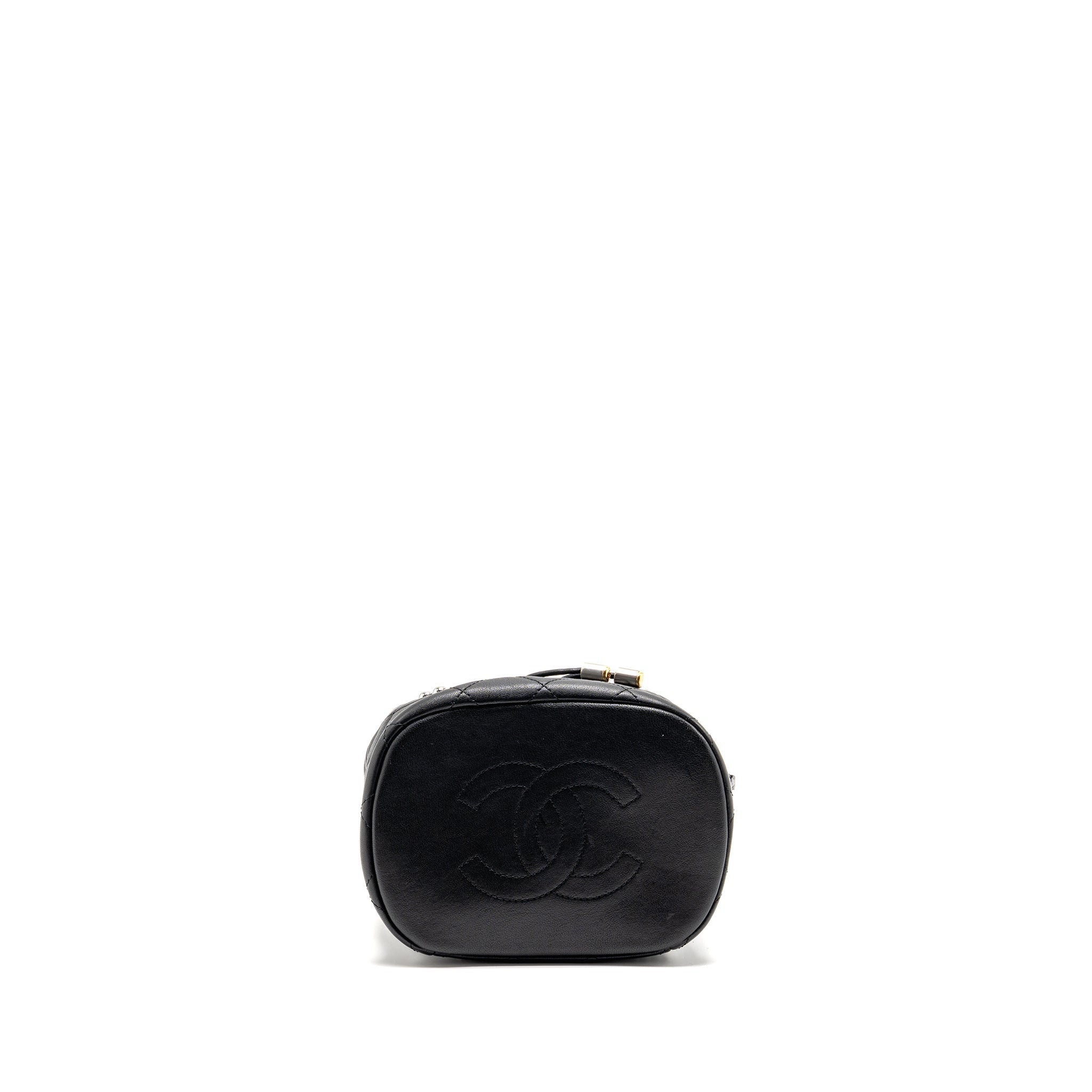 chanel-quilted-metallic-bubble-backpack-leather-black-multicolour-hardware