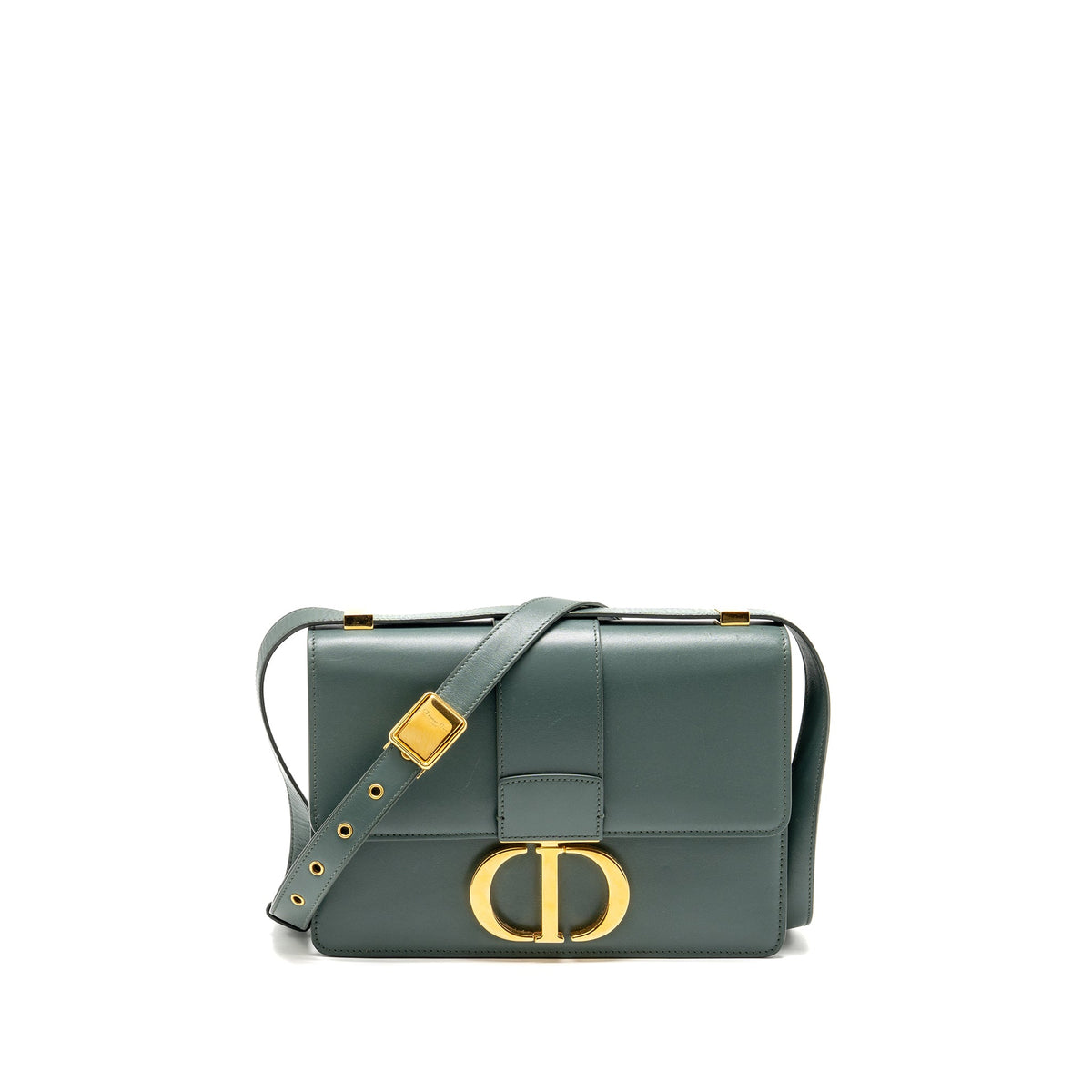 dior-30-montaigne-medium-flap-bag-calfskin-green-ghw
