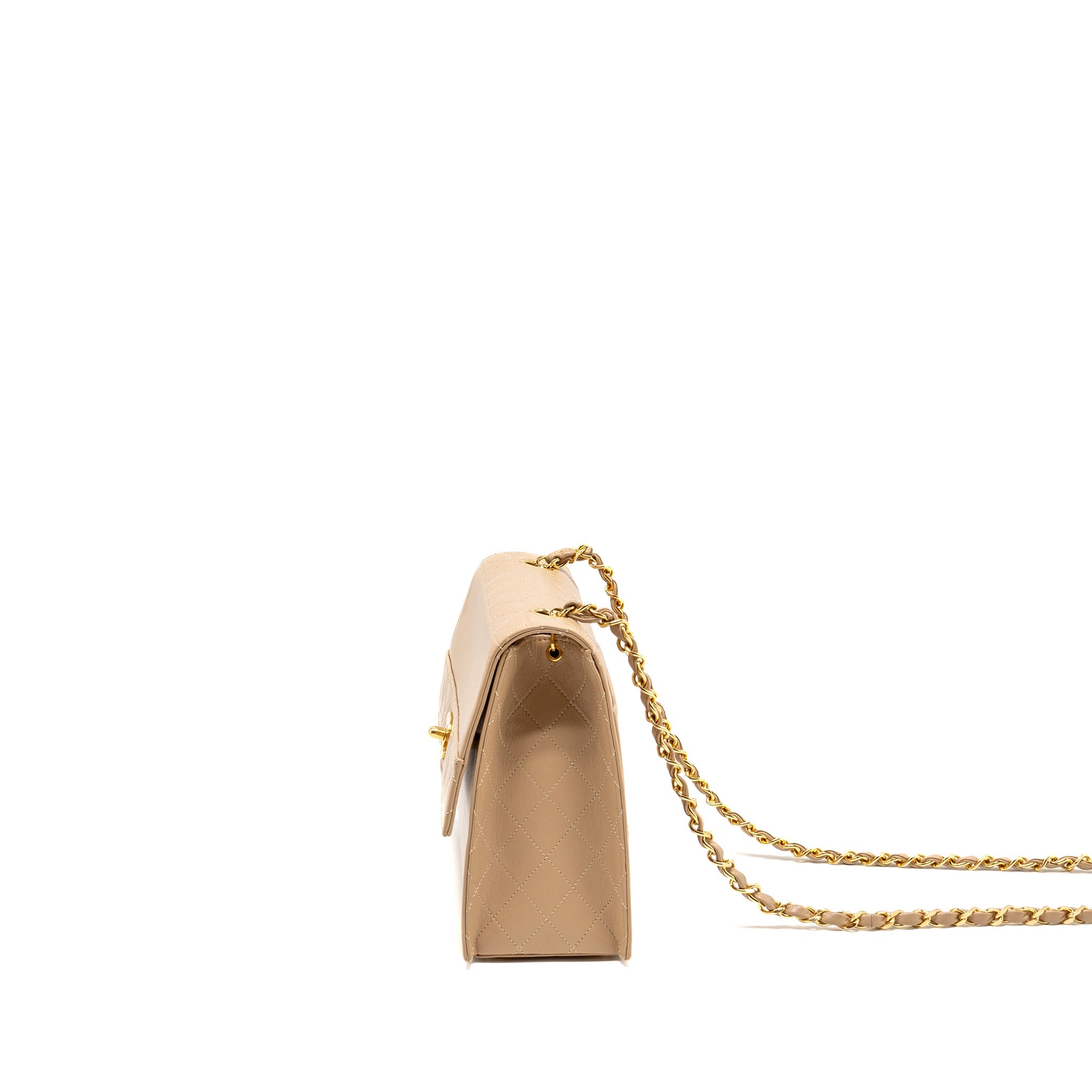 chanel-vintage-trapezoid-shoulder-bag-quilted-lambskin-beige-ghw